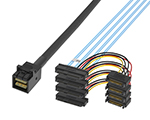 HD Mini SAS SFF-8643 36P to SAS 4SFF-8482 29P+Power數(shù)據(jù)線