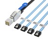 HD Mini SAS SFF-8644轉(zhuǎn)4SATA 服務(wù)器硬盤(pán)高速線