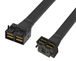 Mini SAS HD SFF-8643 8i轉(zhuǎn)SFF-8643 8i 內(nèi)彎 內(nèi)部服務(wù)器高速線