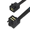 MiniSAS HD SFF-8643轉(zhuǎn)SFF-8643內(nèi)彎服務(wù)器數(shù)據(jù)線