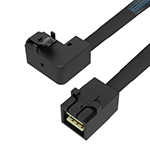 MiniSAS HD SFF-8643轉(zhuǎn)SFF-8643右彎 數(shù)據(jù)傳輸線