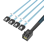 HD Mini SAS SFF-8643轉(zhuǎn)4SATA 服務(wù)器硬盤數(shù)據(jù)線