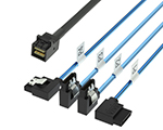 Mini SAS HD SFF-8643轉(zhuǎn)4SATA右彎 服務(wù)器硬盤數(shù)據(jù)線
