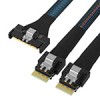 MCIO 8X TO 2*SLIMSAS SFF-8654 4i Gen4 服務(wù)器數(shù)據(jù)線