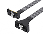MCIO 8X轉(zhuǎn)MCIO 8X 彎頭對(duì)彎頭PCIe5.0高速數(shù)據(jù)線