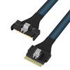 MCIO 8X 轉(zhuǎn)SLIMSAS SFF-8654 8X Gen4 slimSAS 高速線