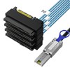 Mini SAS SFF-8088轉(zhuǎn)SAS 4SFF-8482一體式數(shù)據(jù)線