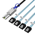 Mini SAS SFF-8088轉(zhuǎn)4SATA 7P 服務(wù)器硬盤(pán)數(shù)據(jù)線