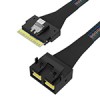 SlimSAS SFF-8654 8i轉(zhuǎn)MiniSAS HD SFF-8643 8i 服務(wù)器陣列卡連接線