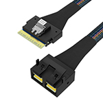 SlimSAS SFF-8654 8i轉(zhuǎn)MiniSAS HD SFF-8643 8i 服務器陣列卡連接線