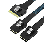 Slim SAS SFF-8654 74P轉(zhuǎn)36P Mini SAS 2SFF-8087 服務(wù)器數(shù)據(jù)線